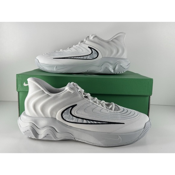 Nike Giannis‎ Immortality 4 Men\'s Size 8 White/Black-Pure Platinum FQ3680-100